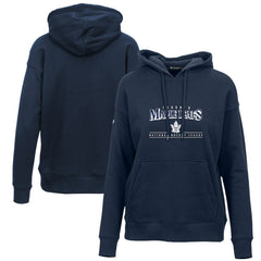 Toronto Maple Leafs Levelwear Women's Retro Adorn Spellout Pullover Hoodie - Navy | NHL discount