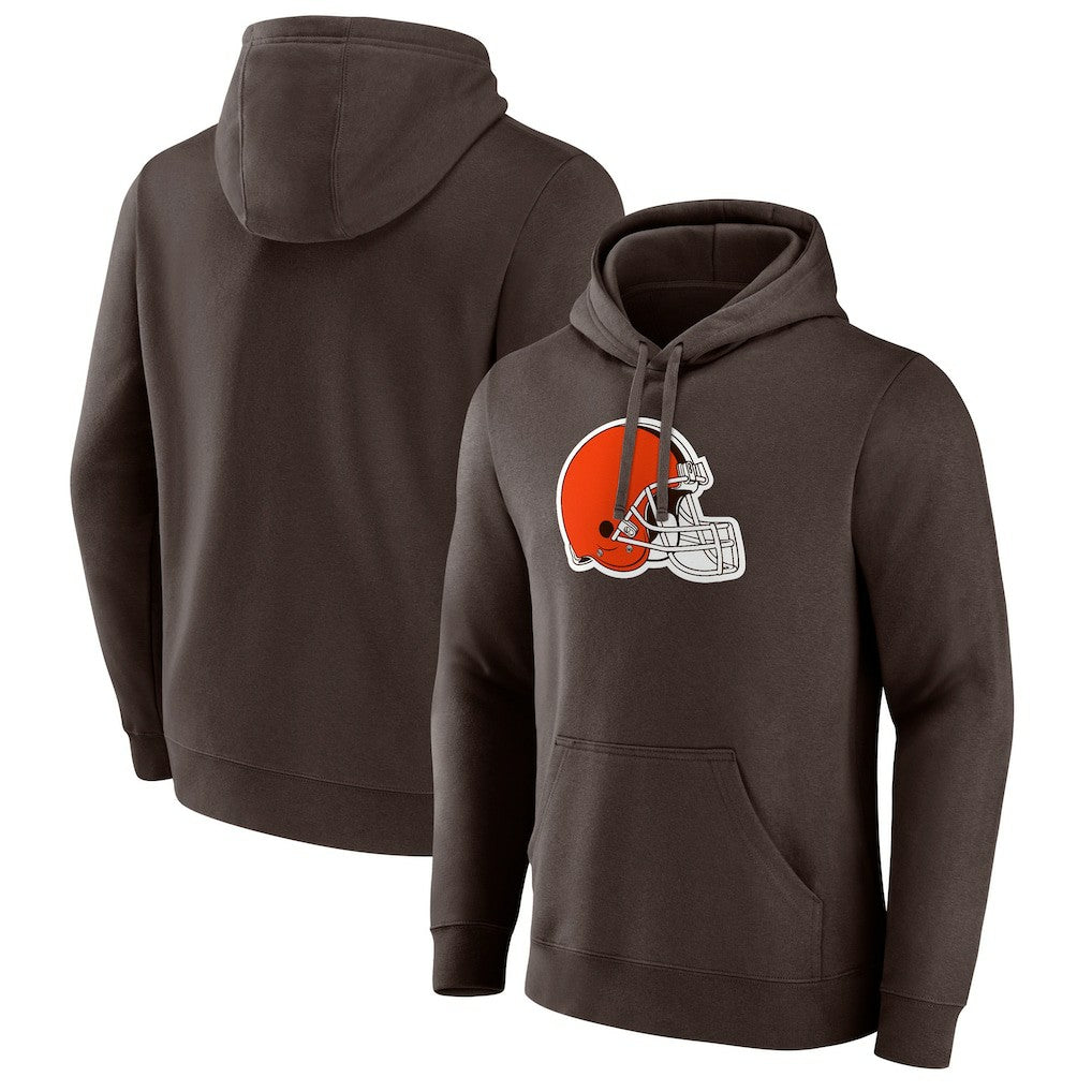 Cleveland Browns Primary Logo Pullover Hoodie - Brown - Fanatics