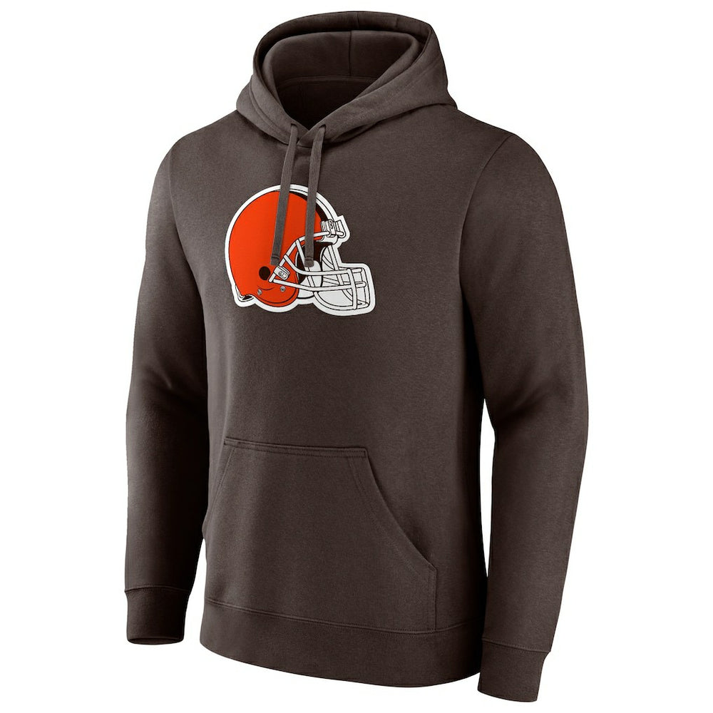 Cleveland Browns Primary Logo Pullover Hoodie - Brown - Fanatics