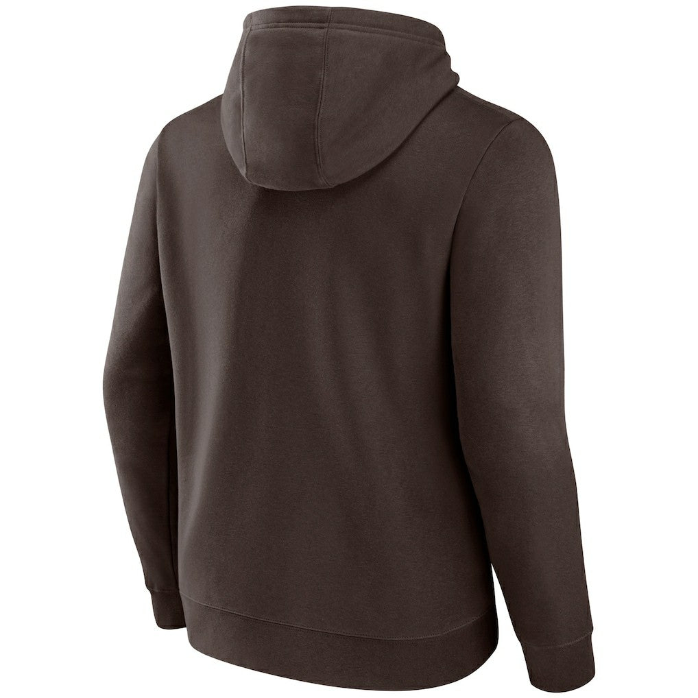Cleveland Browns Primary Logo Pullover Hoodie - Brown - Fanatics