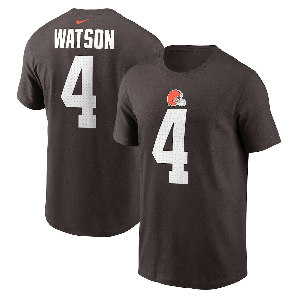 Deshaun Watson Cleveland Browns Player Name & Number T-Shirt - Brown - Nike