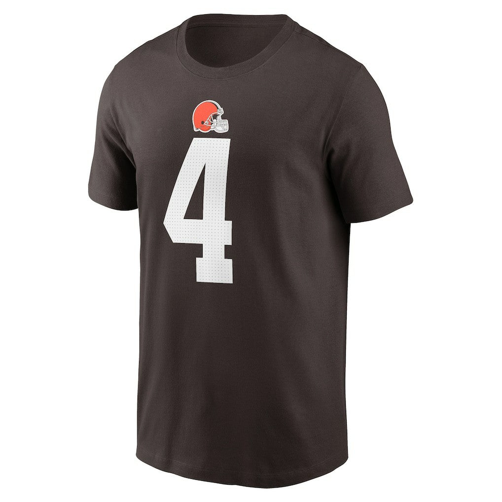 Deshaun Watson Cleveland Browns Player Name & Number T-Shirt - Brown - Nike