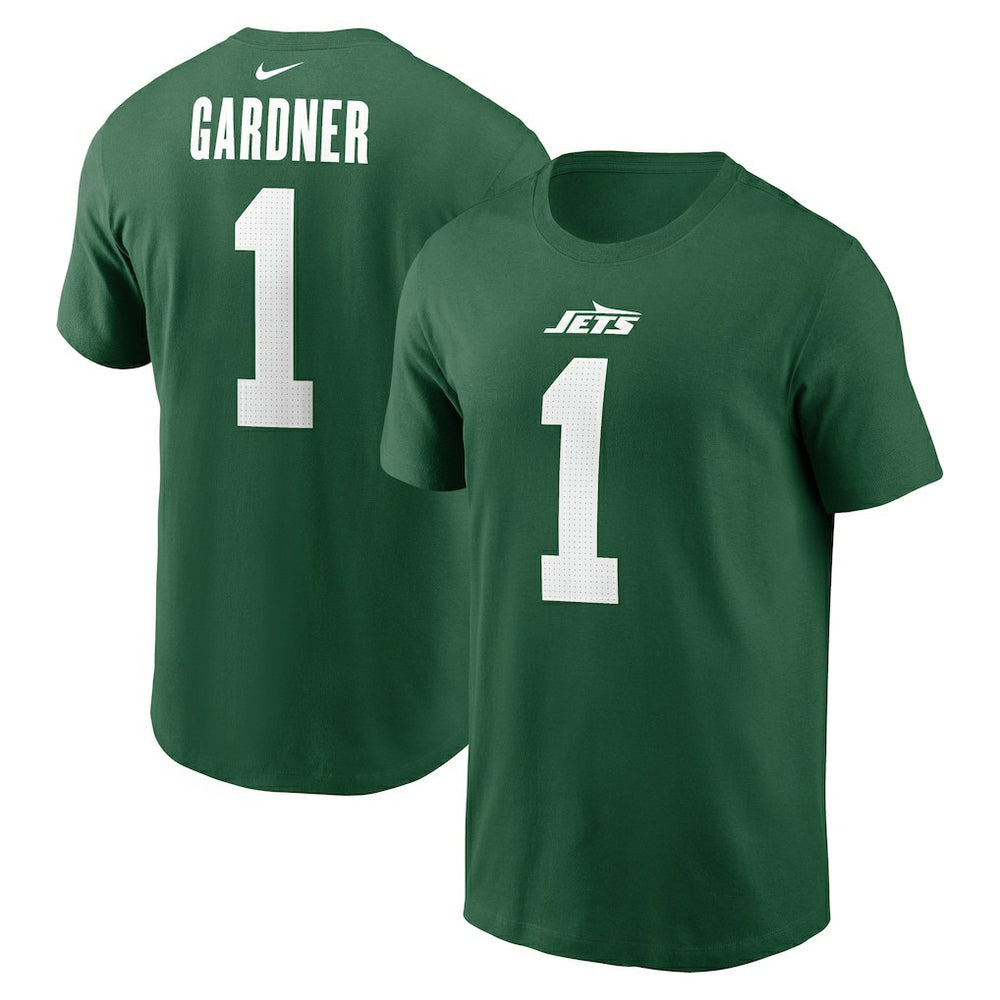 Sauce Gardner New York Jets Name & Number T-Shirt - Green - Nike