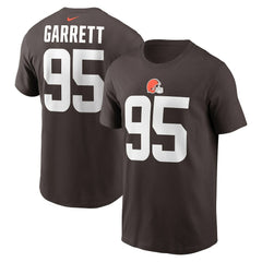 Myles Garrett Cleveland Browns Player Name & Number T-Shirt - Brown - Nike
