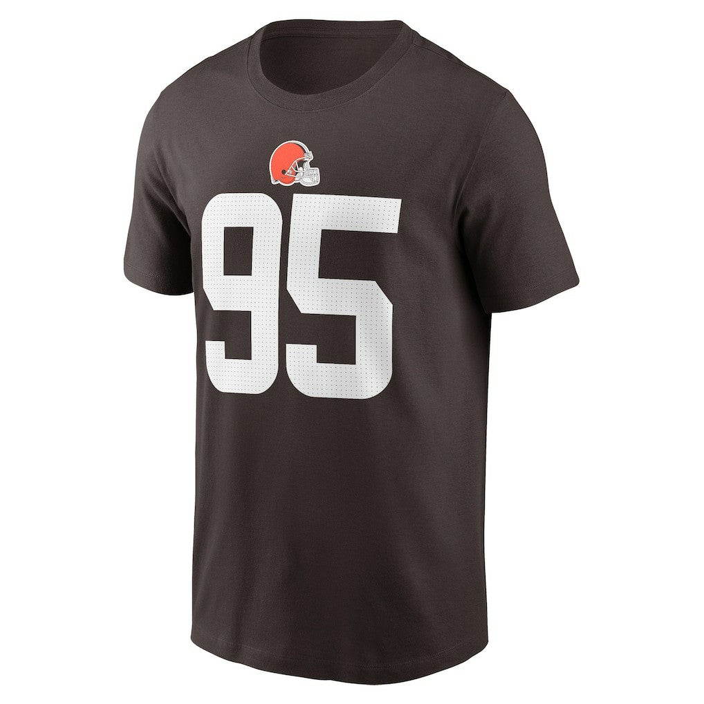 Myles Garrett Cleveland Browns Player Name & Number T-Shirt - Brown - Nike