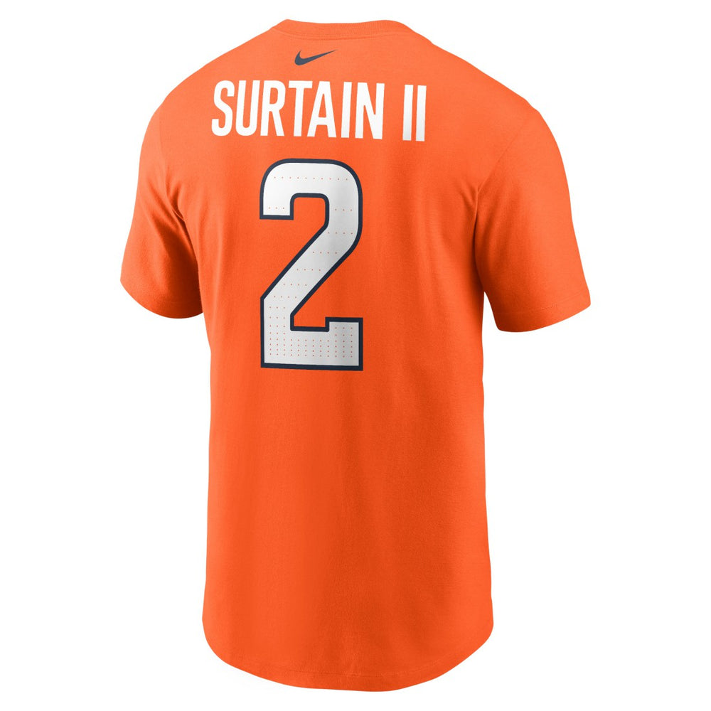 Patrick Surtain II Denver Broncos Name & Number T-Shirt - Orange - Nike