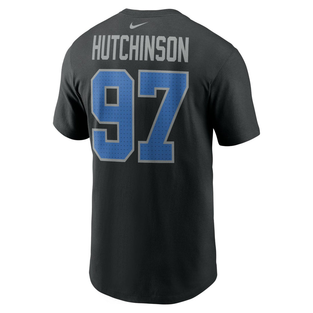 Aidan Hutchinson Detroit Lions Player Name & Number T-Shirt - Black - Nike