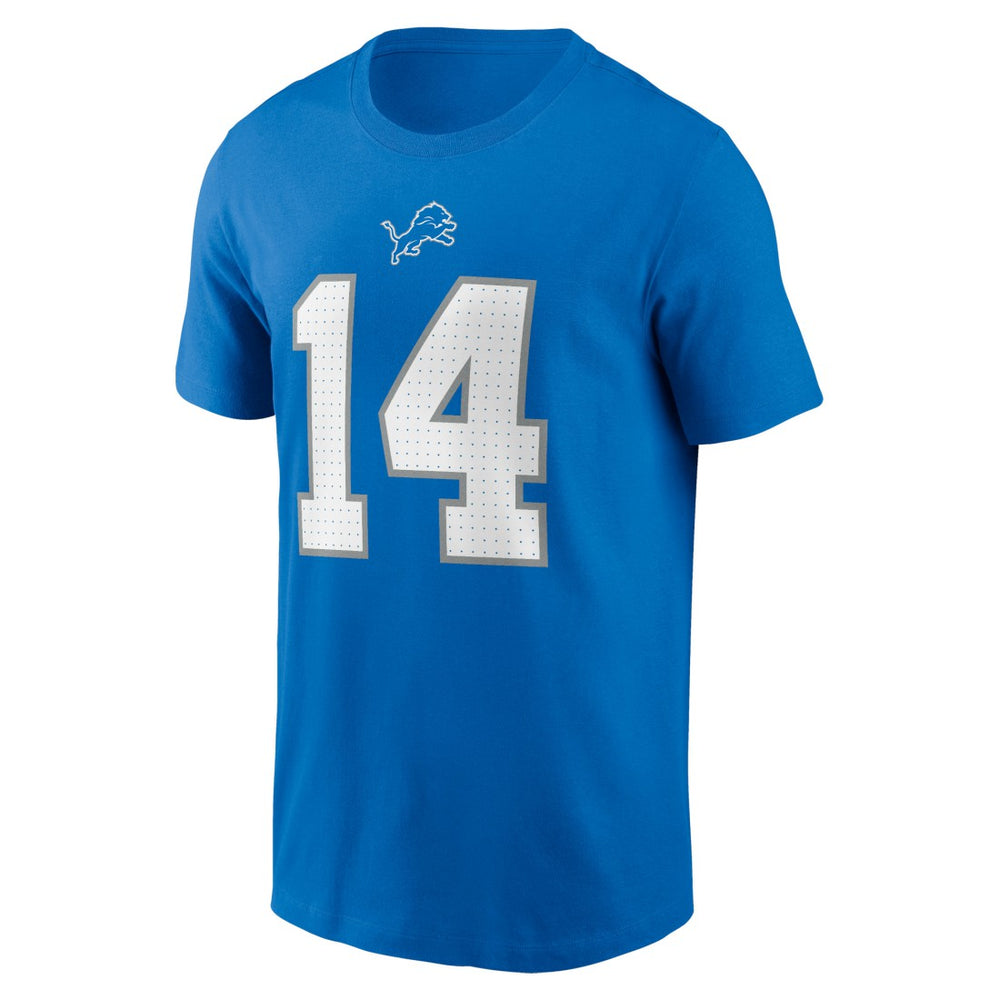 Amon-Ra St. Brown Detroit Lions Name & Number T-Shirt - Blue - Nike