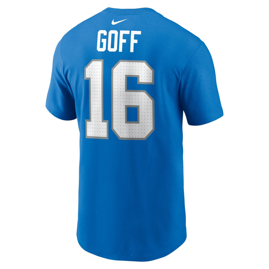 Jared Goff Detroit Lions Name & Number T-Shirt - Blue - Nike