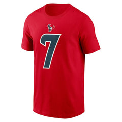 C.J. Stroud Houston Texans Player Name & Number T-Shirt - Red - Nike