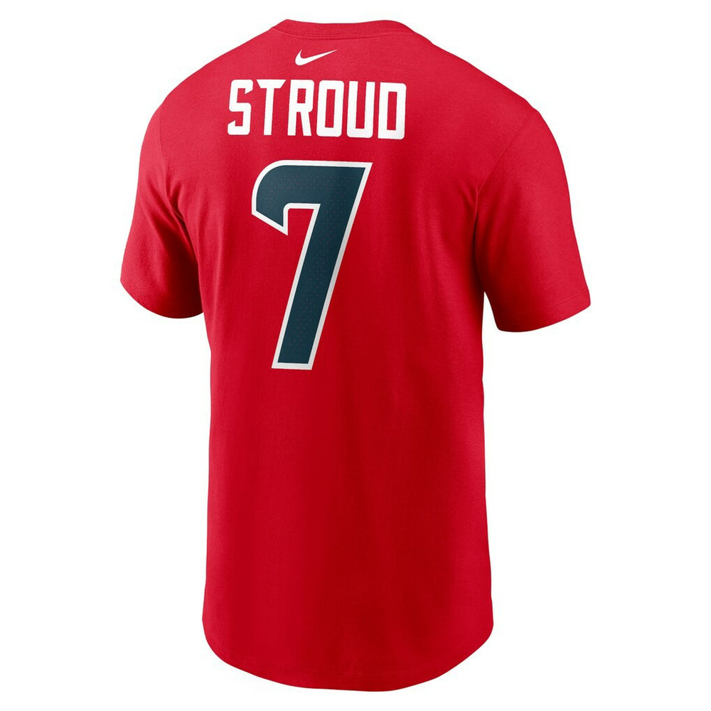C.J. Stroud Houston Texans Player Name & Number T-Shirt - Red - Nike