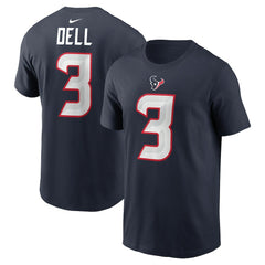 Tank Dell Houston Texans Player Name & Number T-Shirt - Navy - Nike