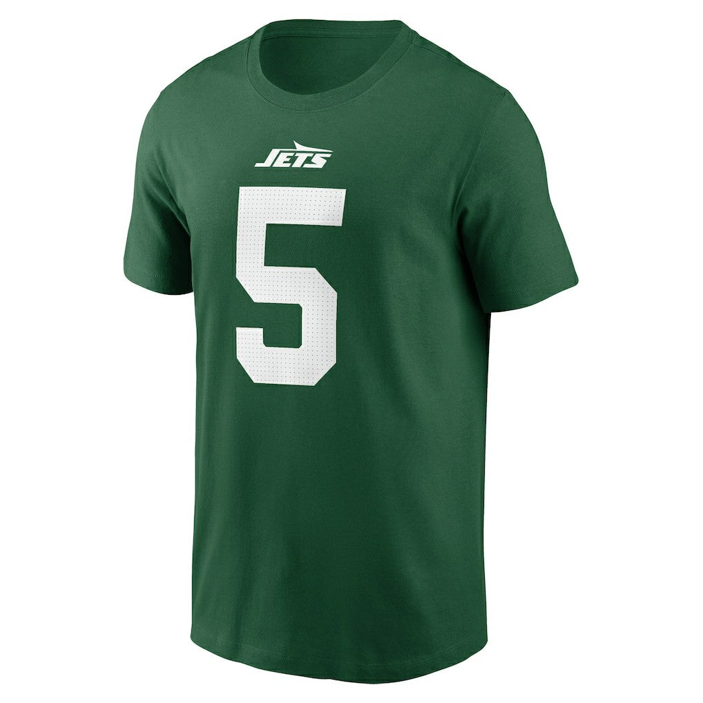 Garrett Wilson New York Jets Name & Number T-Shirt - Green - Nike