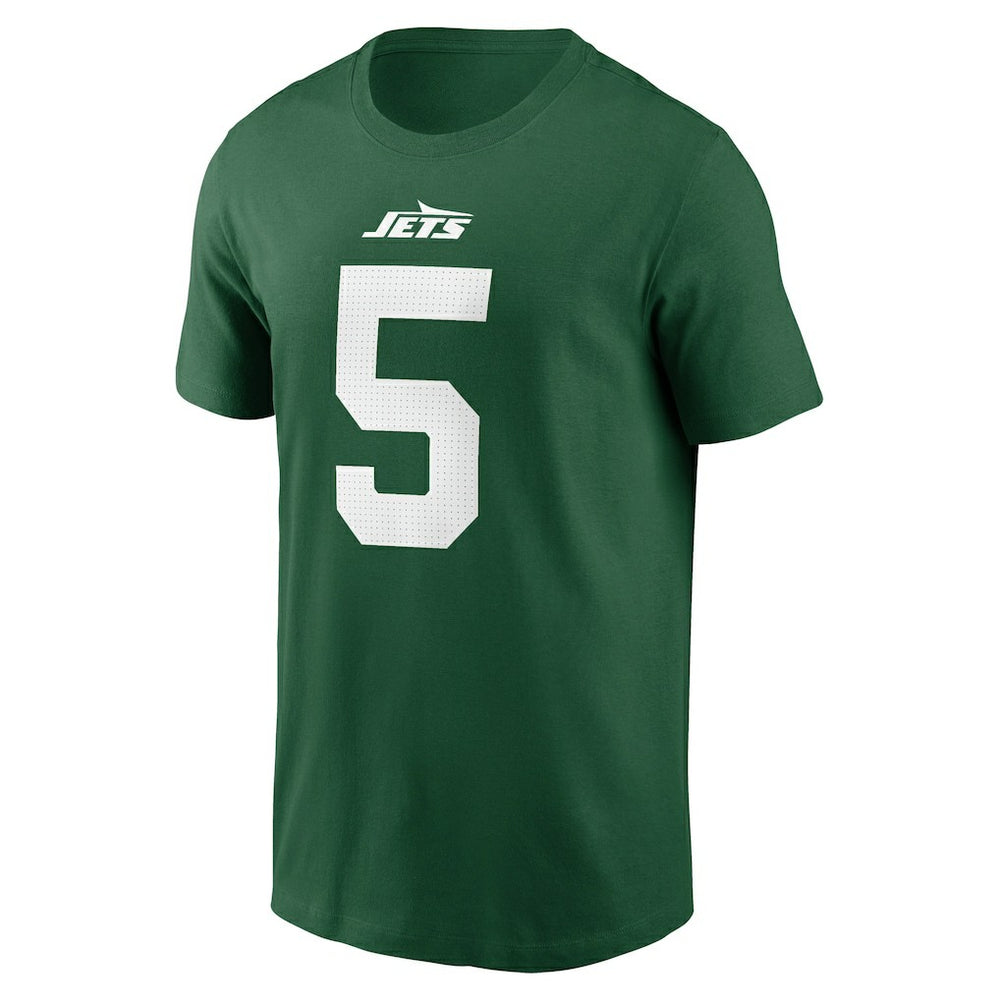 Garrett Wilson New York Jets Name & Number T-Shirt - Green - Nike