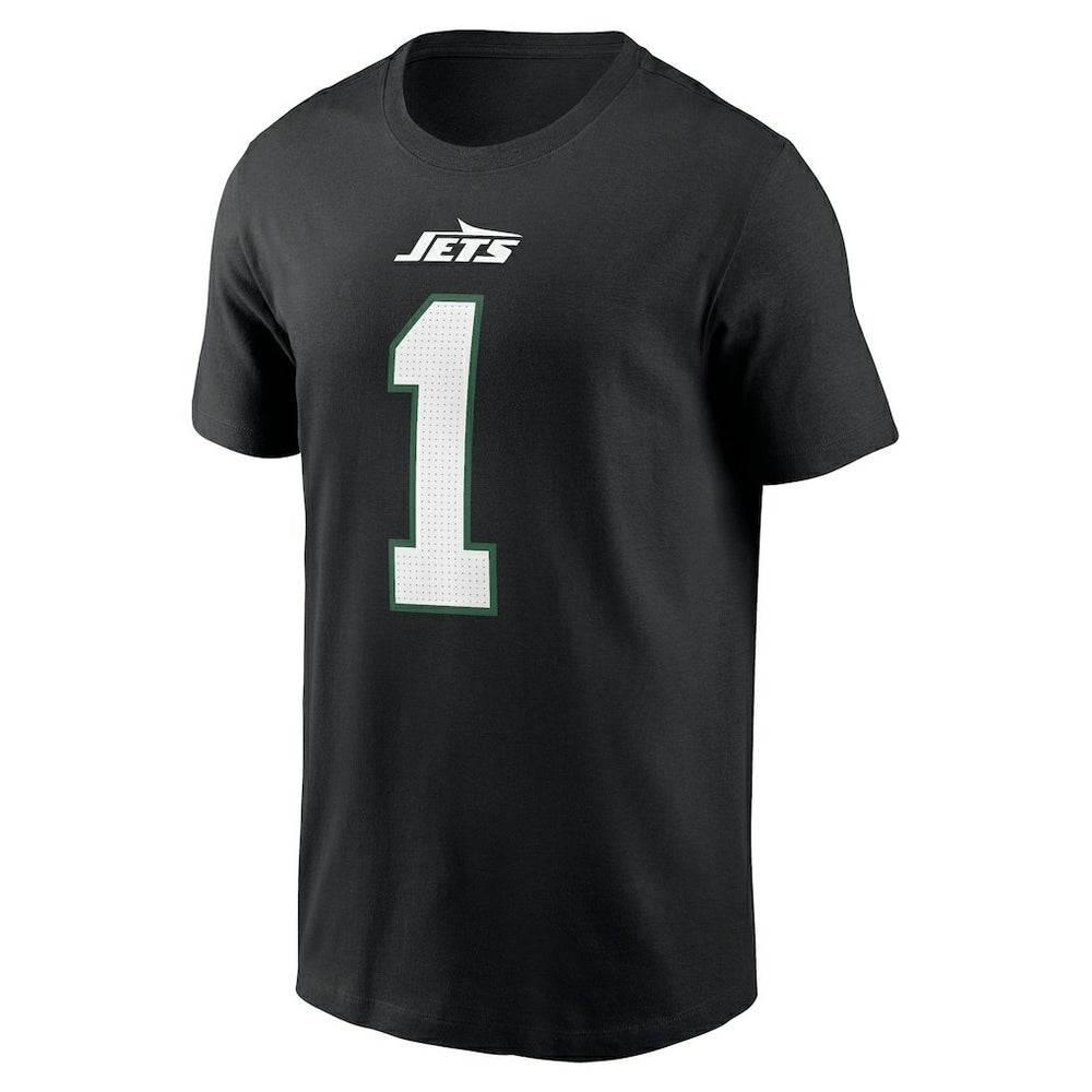 Ahmad Sauce Gardner New York Jets Name & Number T-Shirt - Black - Nike