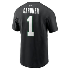 Ahmad Sauce Gardner New York Jets Name & Number T-Shirt - Black - Nike