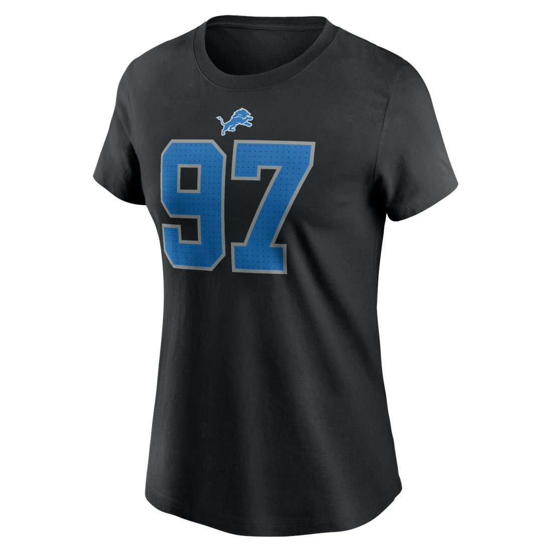 Aidan Hutchinson Detroit Lions Women's Player Name & Number T-Shirt - Black - Nike