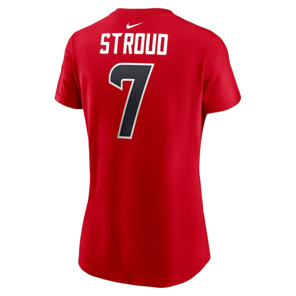 C.J. Stroud Houston Texans Women's Player Name & Number T-Shirt - Red - Nike