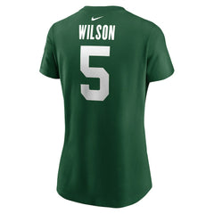 Garrett Wilson New York Jets Women's Player Name & Number T-Shirt - Green - Nike