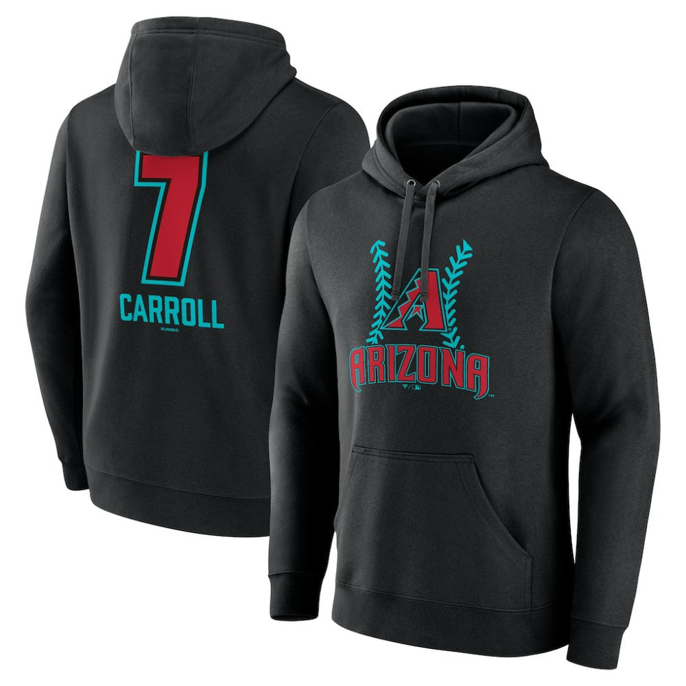 Corbin Carroll Arizona Diamondbacks Name & Number Fastball Pullover Hoodie Outlet