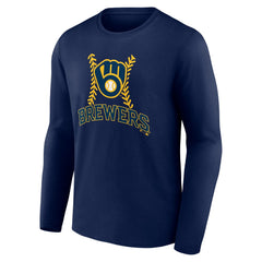 Christian Yelich Milwaukee Brewers Name & Number Fastball Long Sleeve T-Shirt Outlet