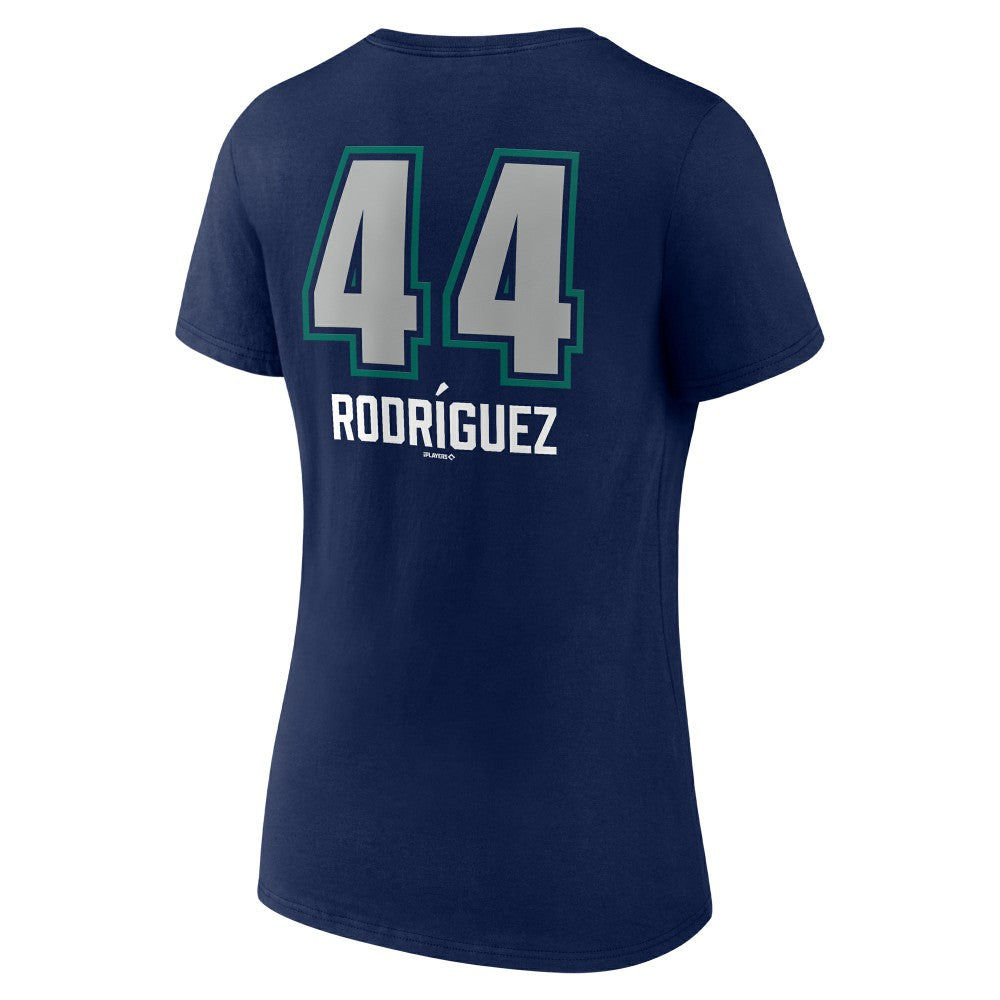 Julio Rodríguez Seattle Mariners Women's Name & Number Fastball V-Neck T-Shirt Sale