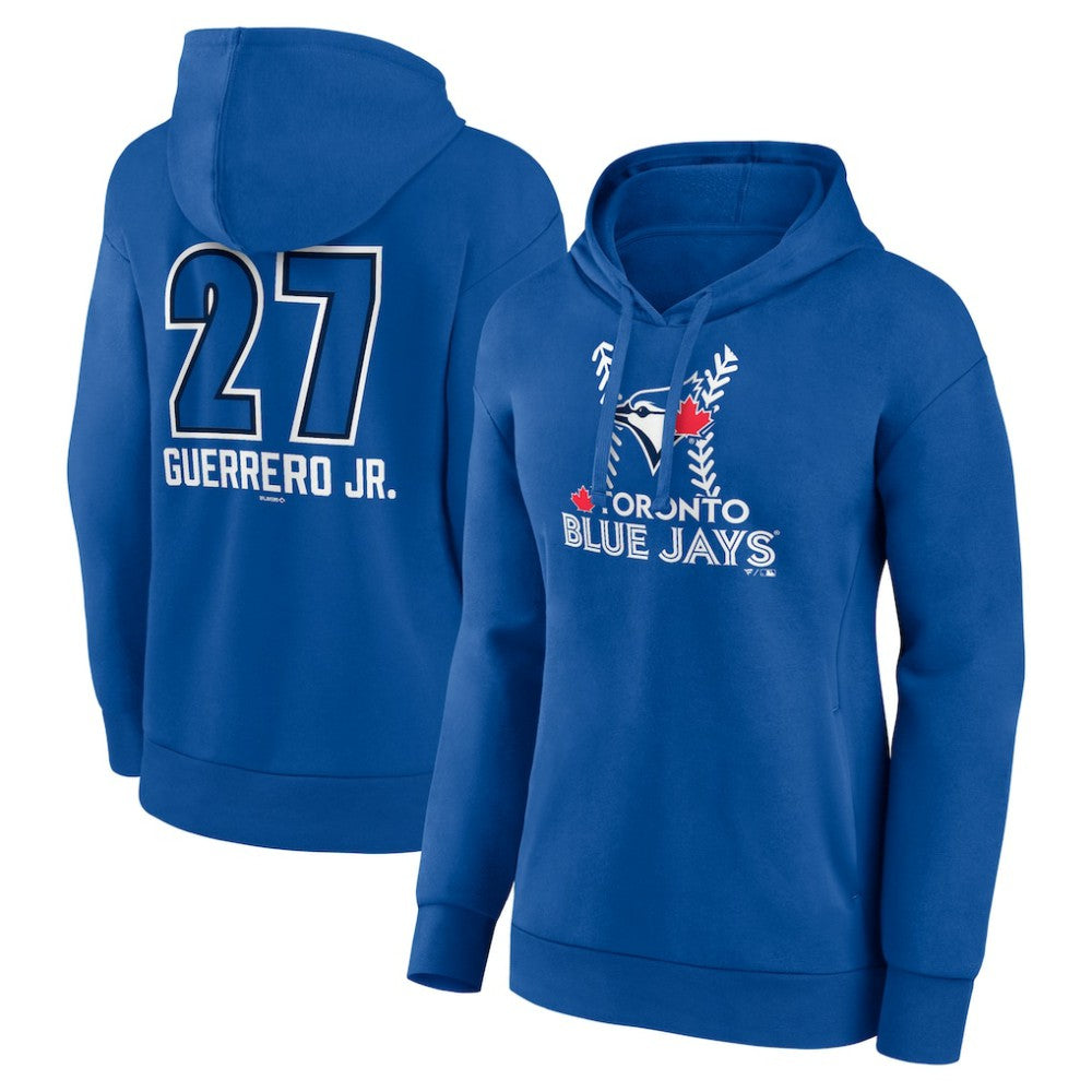 Vladimir Guerrero Jr. Toronto Blue Jays Women's Name & Number Fastball Pullover Hoodie Outlet