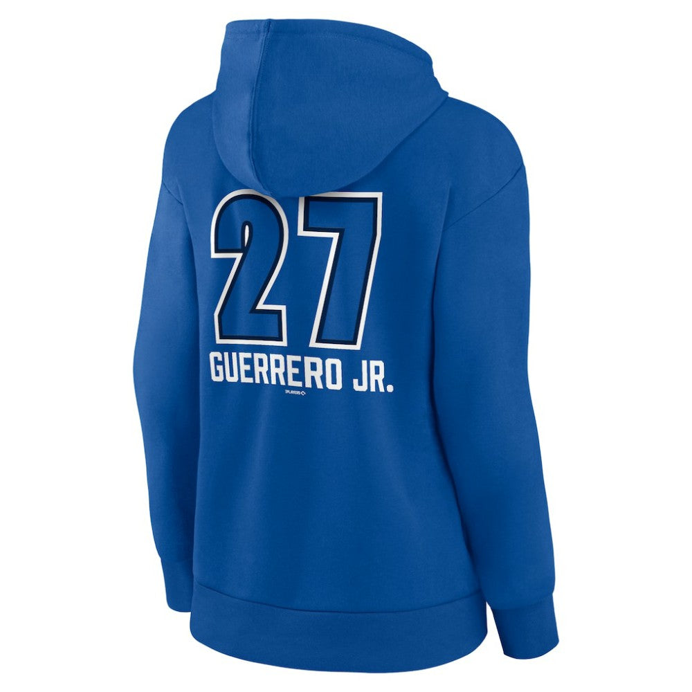 Vladimir Guerrero Jr. Toronto Blue Jays Women's Name & Number Fastball Pullover Hoodie Outlet