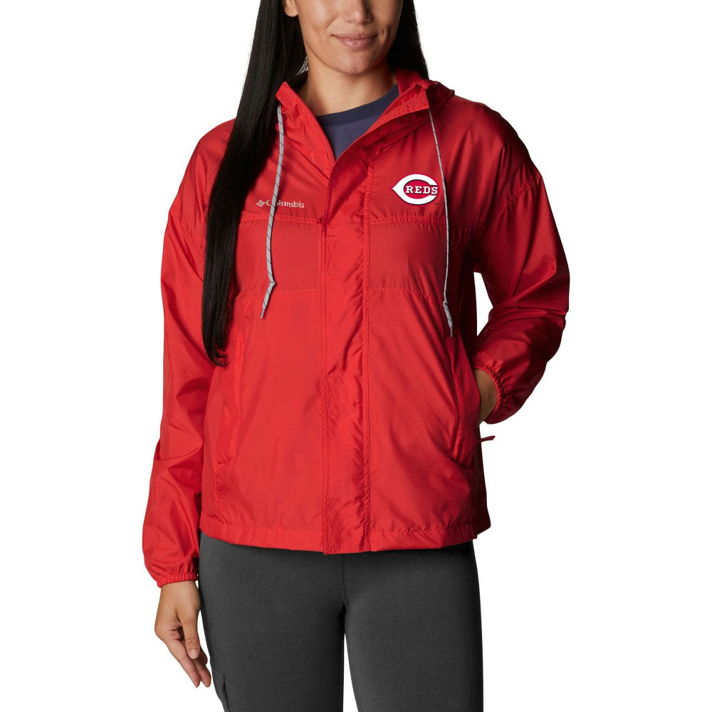 Cincinnati Reds Columbia Women's Flash Challenger Full-Zip Windbreaker Jacket Discount