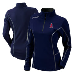 Los Angeles Angels Columbia Women's Omni-Wick Shotgun Quarter-Zip Pullover Top Outlet