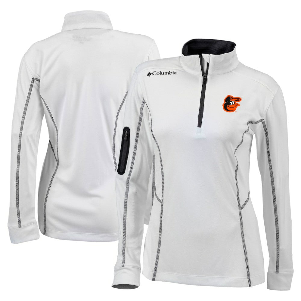 Baltimore Orioles Columbia Women's Omni-Wick Shotgun Quarter-Zip Pullover Top Sale