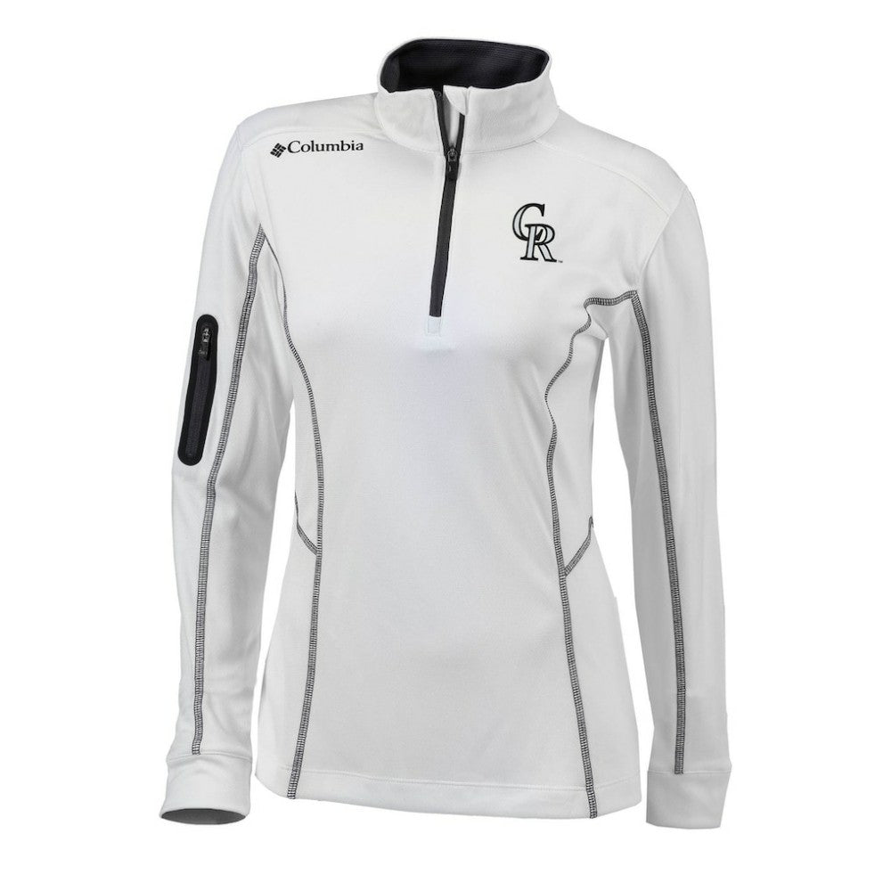 Colorado Rockies Columbia Women's Omni-Wick Shotgun Quarter-Zip Pullover Top for sale