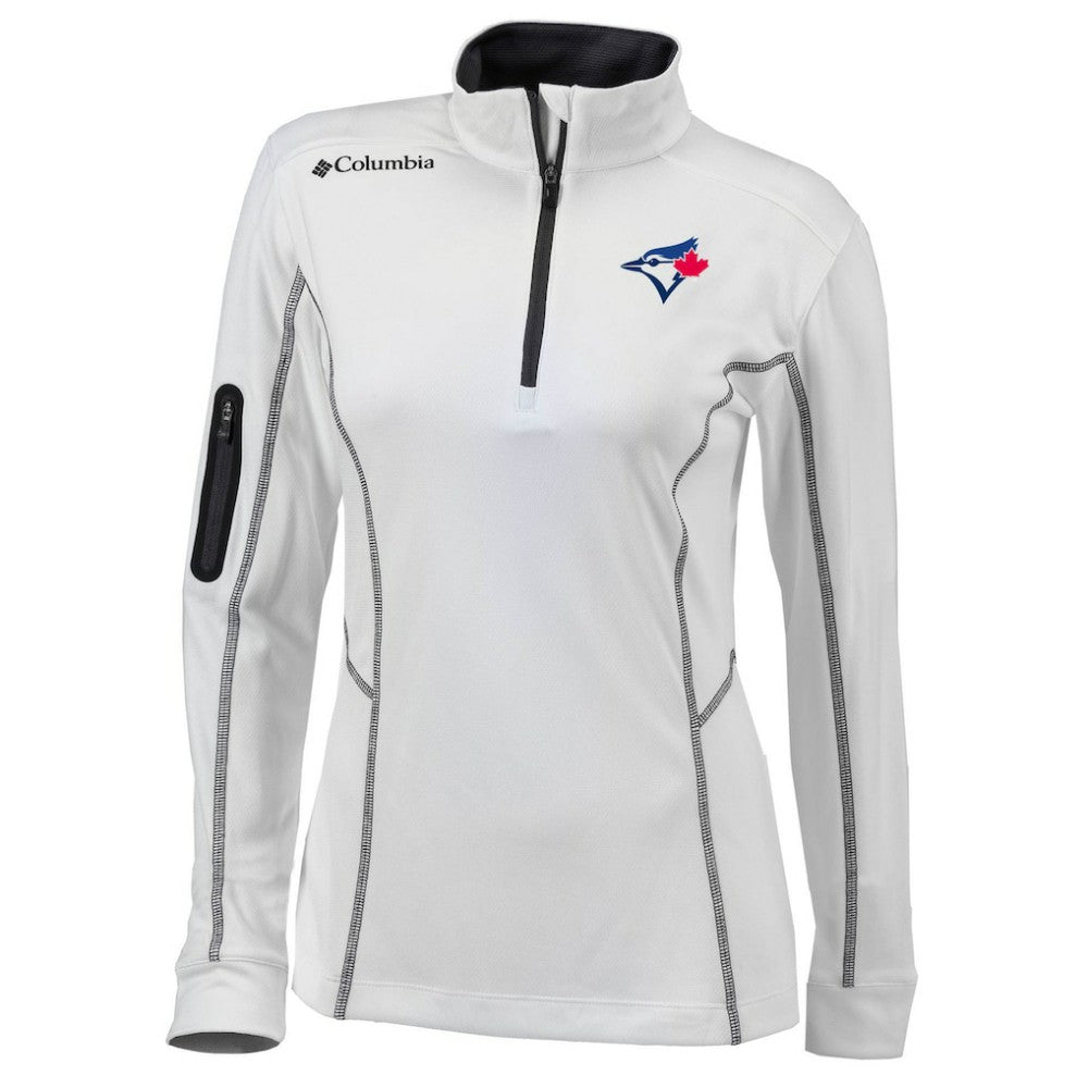 Toronto Blue Jays Columbia Women's Omni-Wick Shotgun Quarter-Zip Pullover Top Sale
