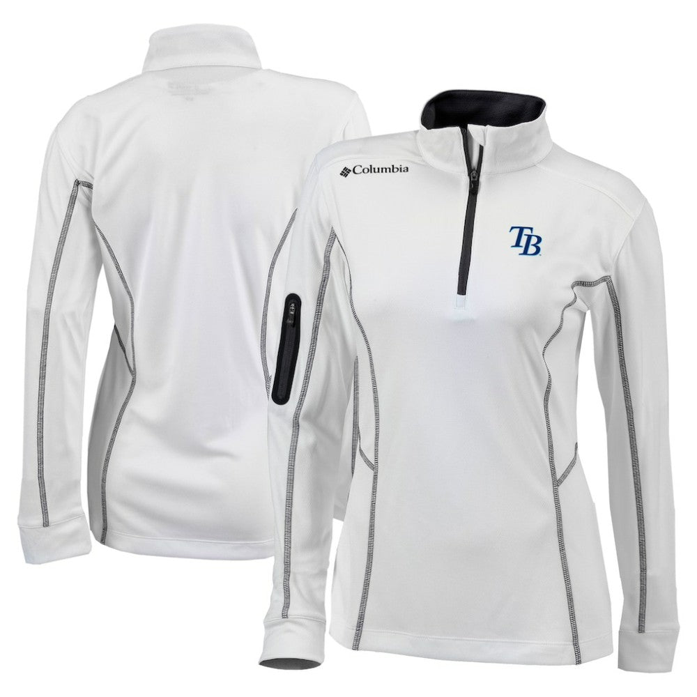Tampa Bay Rays Columbia Women's Omni-Wick Shotgun Quarter-Zip Pullover Top Discount