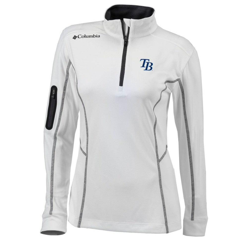 Tampa Bay Rays Columbia Women's Omni-Wick Shotgun Quarter-Zip Pullover Top Discount
