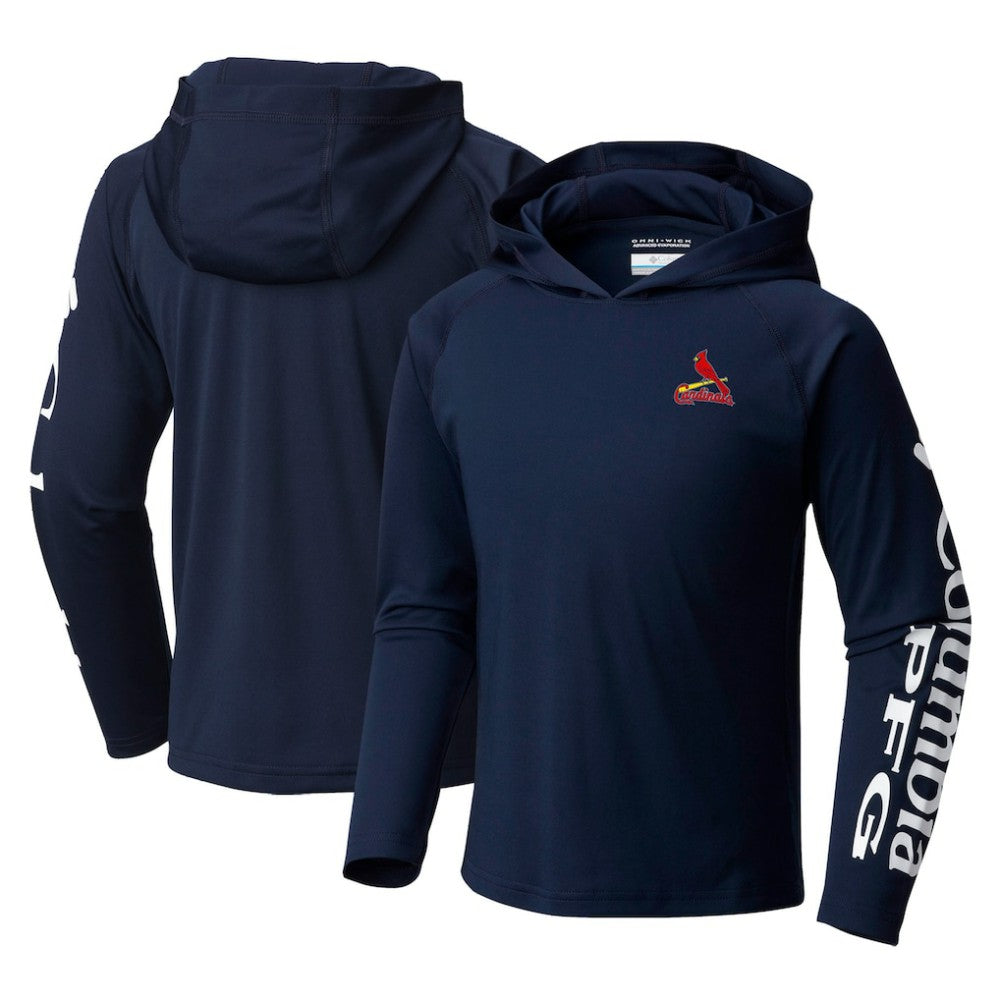 St. Louis Cardinals Columbia Youth Terminal Tackle Long Sleeve Hoodie T-Shirt Online