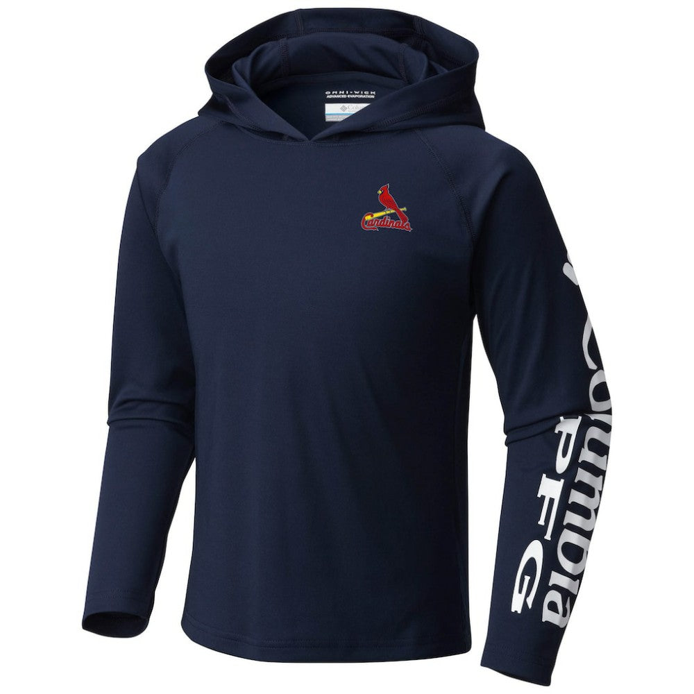 St. Louis Cardinals Columbia Youth Terminal Tackle Long Sleeve Hoodie T-Shirt Online