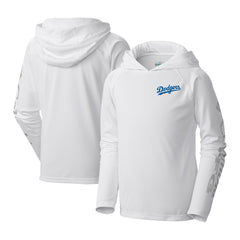 Los Angeles Dodgers Columbia Youth Terminal Tackle Long Sleeve Hoodie T-Shirt Outlet