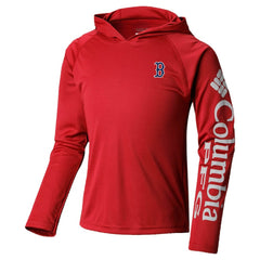 Boston Red Sox Columbia Youth Terminal Tackle Long Sleeve Hoodie T-Shirt Discount