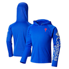Philadelphia Phillies Columbia Youth Terminal Tackle Long Sleeve Hoodie T-Shirt Sale
