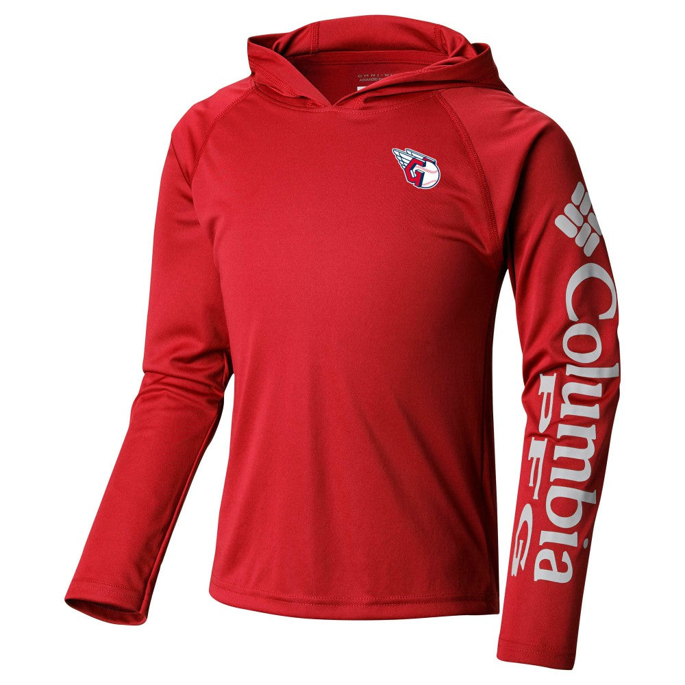 Cleveland Guardians Columbia Youth Terminal Tackle Long Sleeve Hoodie T-Shirt Sale