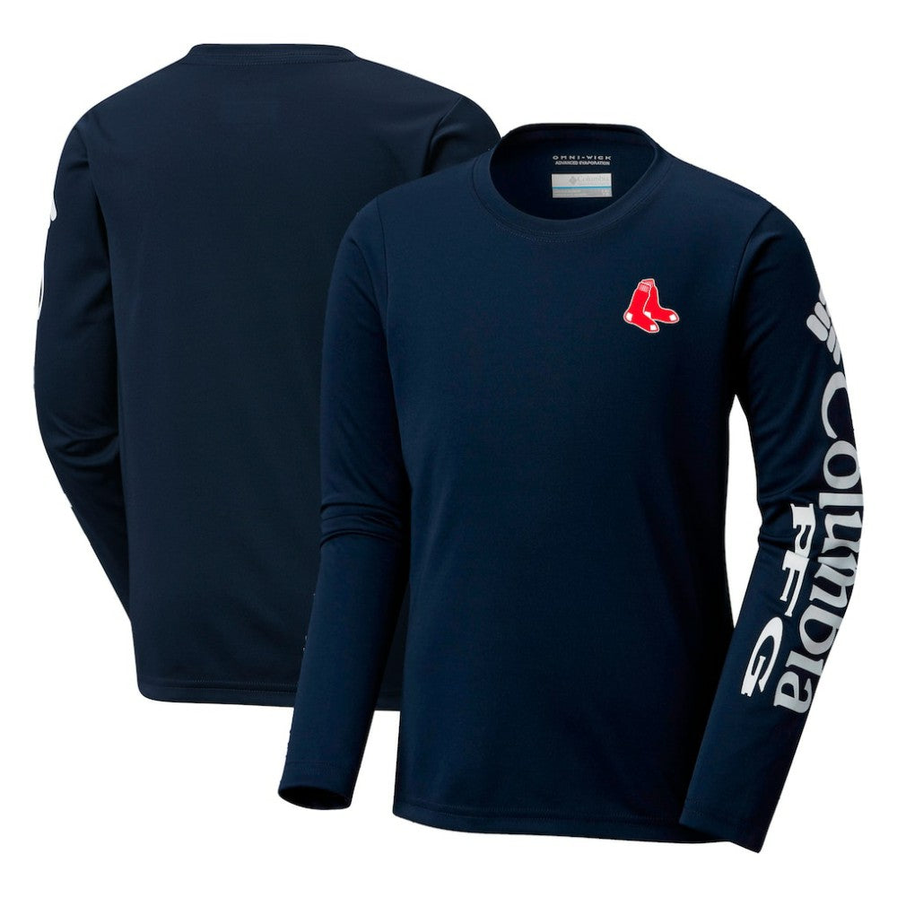 Boston Red Sox Columbia Youth Terminal Tackle Long Sleeve T-Shirt Online