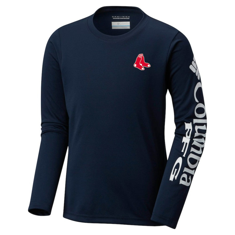 Boston Red Sox Columbia Youth Terminal Tackle Long Sleeve T-Shirt Online