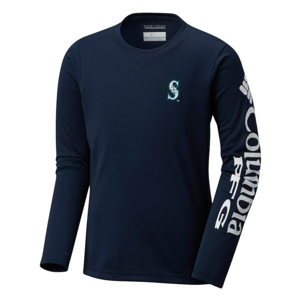 Seattle Mariners Columbia Youth Terminal Tackle Long Sleeve T-Shirt Sale
