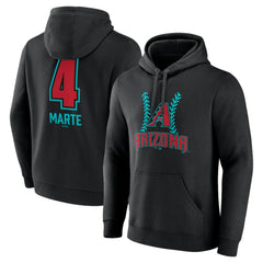 Ketel Marte Arizona Diamondbacks Name & Number Fastball Pullover Hoodie for sale
