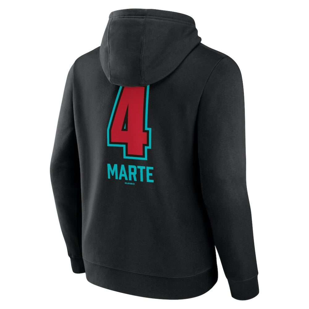 Ketel Marte Arizona Diamondbacks Name & Number Fastball Pullover Hoodie for sale