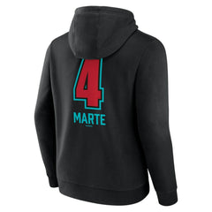 Ketel Marte Arizona Diamondbacks Name & Number Fastball Pullover Hoodie for sale
