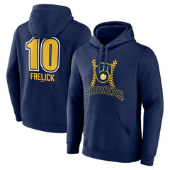 Sal Frelick Milwaukee Brewers Name & Number Fastball Pullover Hoodie Outlet