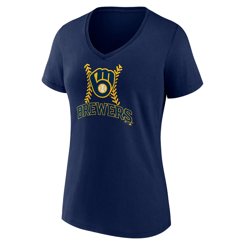 Sal Frelick Milwaukee Brewers Women's Name & Number Fastball V-Neck T-Shirt Near Me