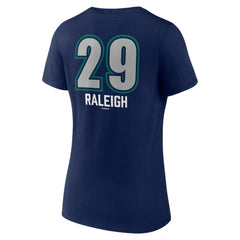 Cal Raleigh Seattle Mariners Women's Name & Number Fastball V-Neck T-Shirt Discount
